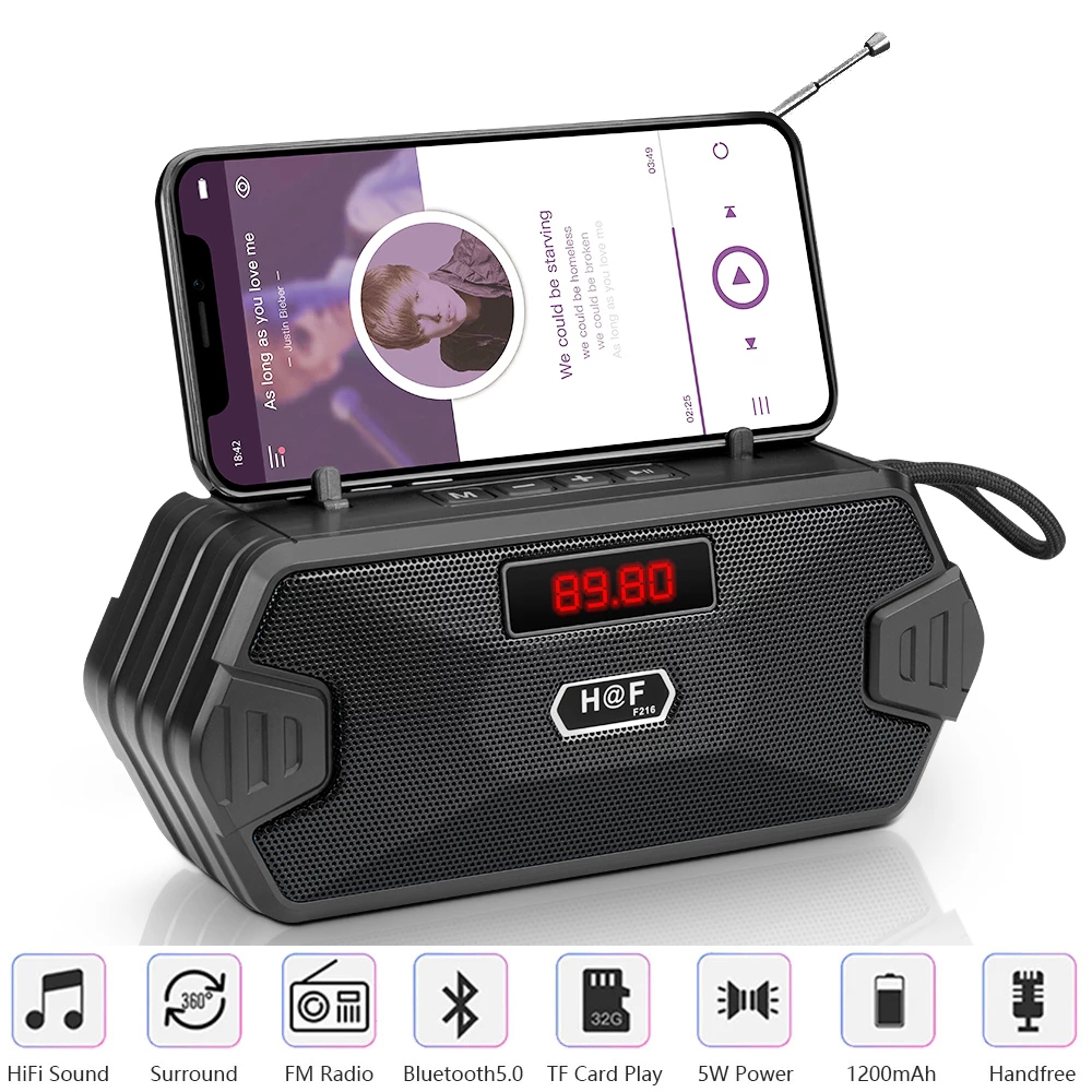 Bass Hifi Outdoor Portable Aux - Audio Music System For Home ulasan dan harga