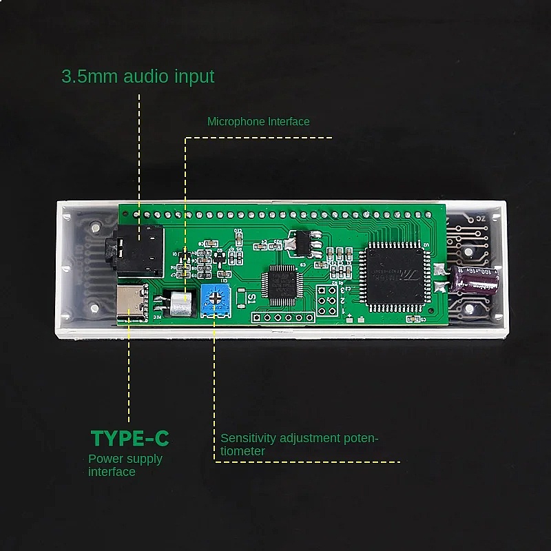 LED Music Spectrum Display Ana - Audio Music Visualizer ulasan dan harga