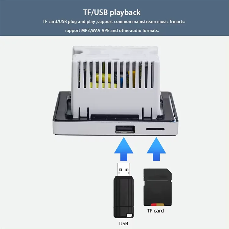 Home Bluetooth Wall Amplifier  - Audio Music System For Home ulasan dan harga