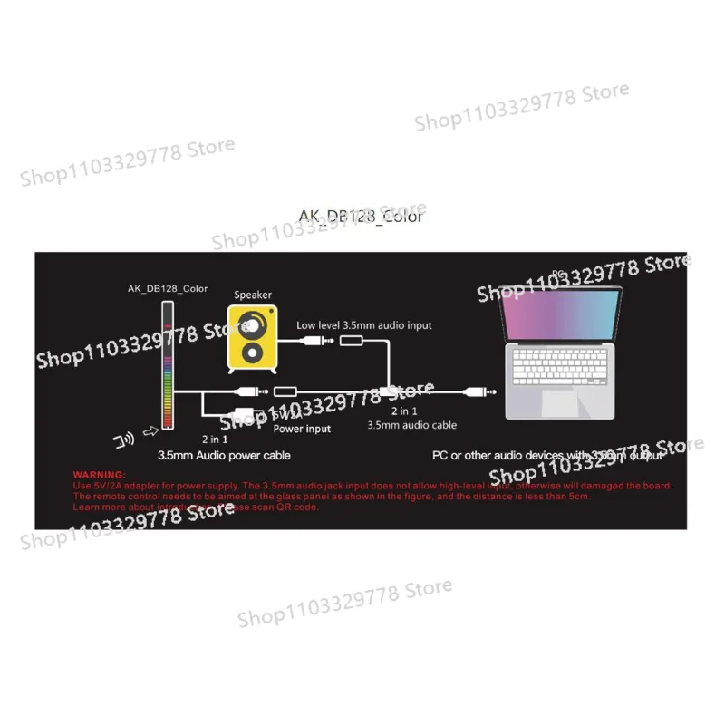 128-Bit RGB Car Atmosphere Mus - Audio Music Visualizer ulasan dan harga