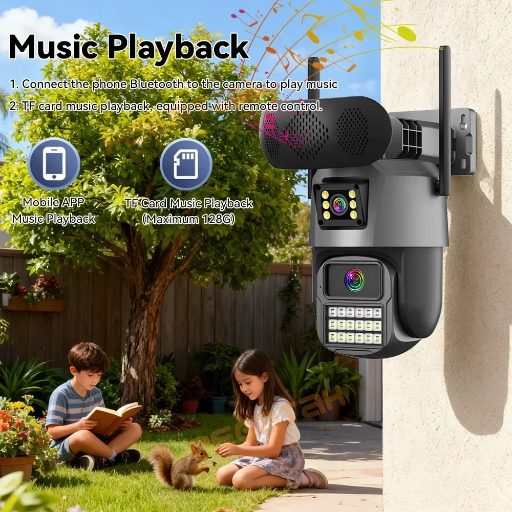 8MP Outdoor Security Camera wi - Audiovision Music Player ulasan dan harga