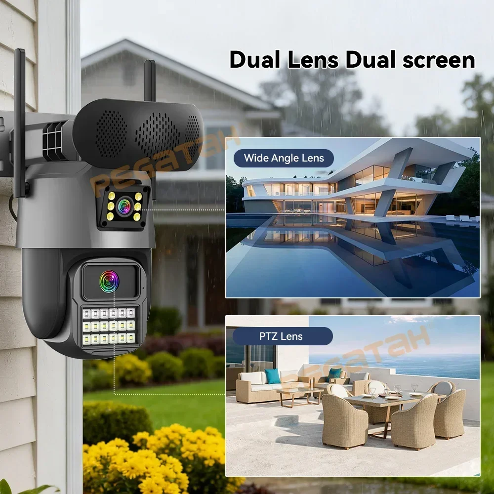 8MP Outdoor Security Camera wi - Audiovision Music Player ulasan dan harga