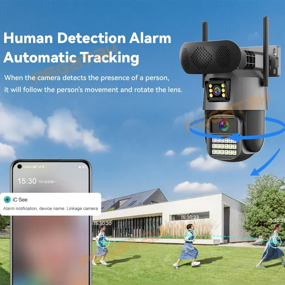 8MP Outdoor Security Camera wi - Audiovision Music Player ulasan dan harga