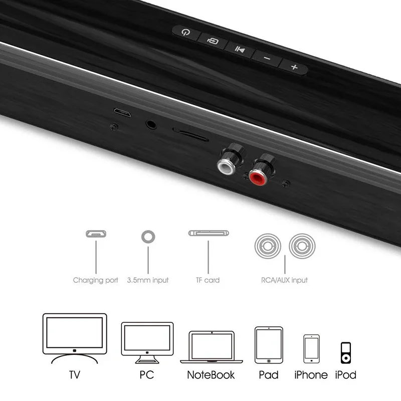 40W Wireless Bluetooth Soundba - Audio Music Visualizer ulasan dan harga