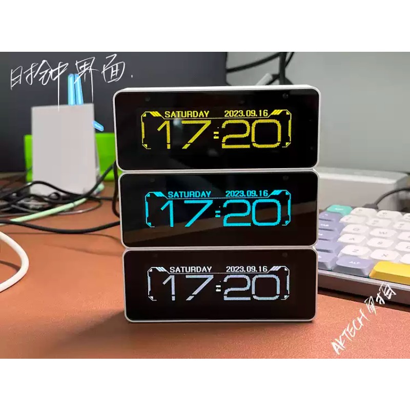 Everbright Store AK25664 Clock - Audio Music Visualizer ulasan dan harga