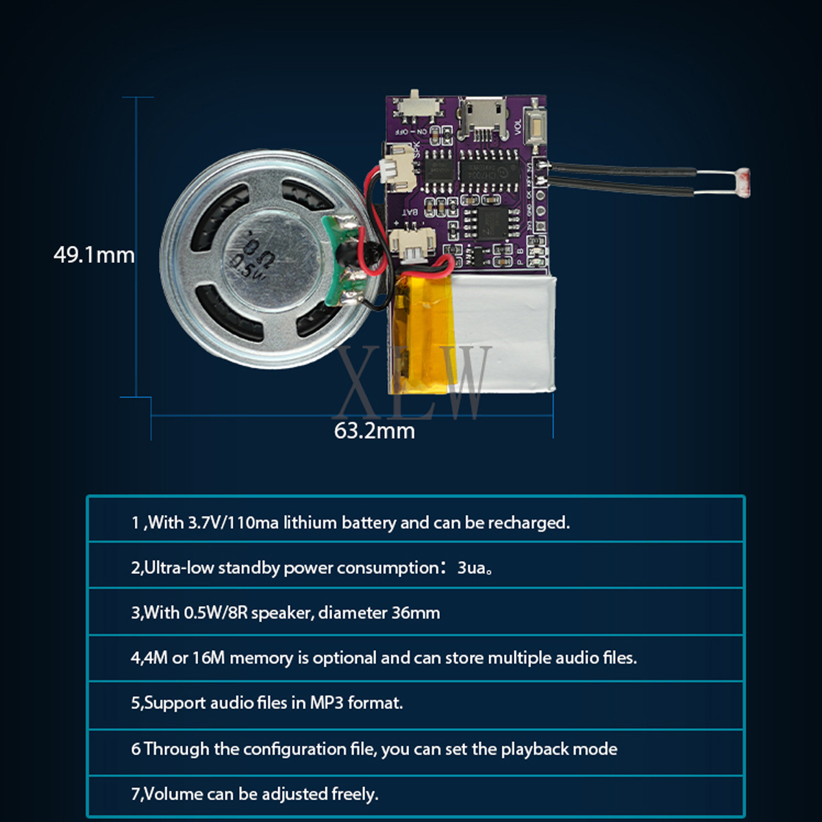 MP3 Music Sound Module, 4MB/16 - Audio Music App ulasan dan harga