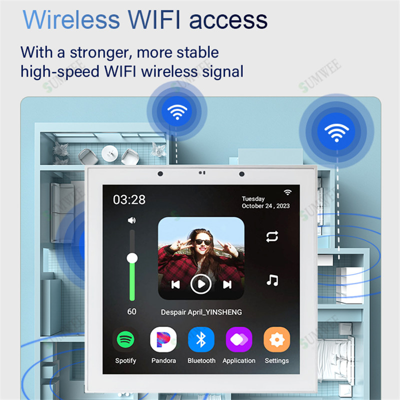 Home WIFI Smart Audio Wall Amp - Audio Music System For Home ulasan dan harga