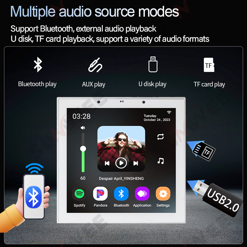 Home WIFI Smart Audio Wall Amp - Audio Music System For Home ulasan dan harga
