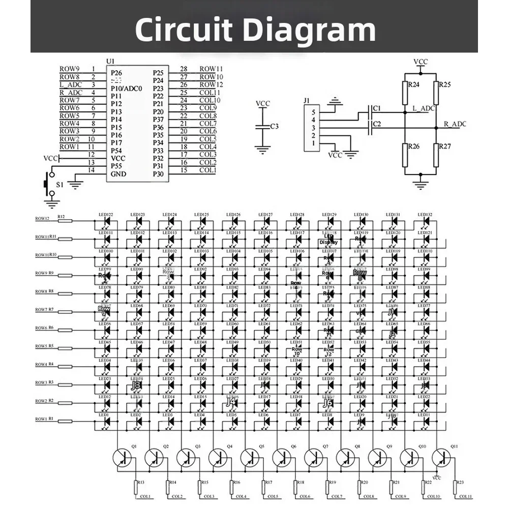 DIY LED Music Spectrum Display - Audio Music Visualizer ulasan dan harga