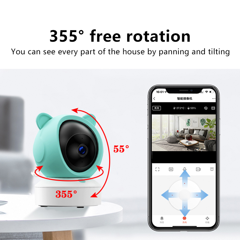 Danmini 1080P Baby Monitor Mob - Audio Music App ulasan dan harga