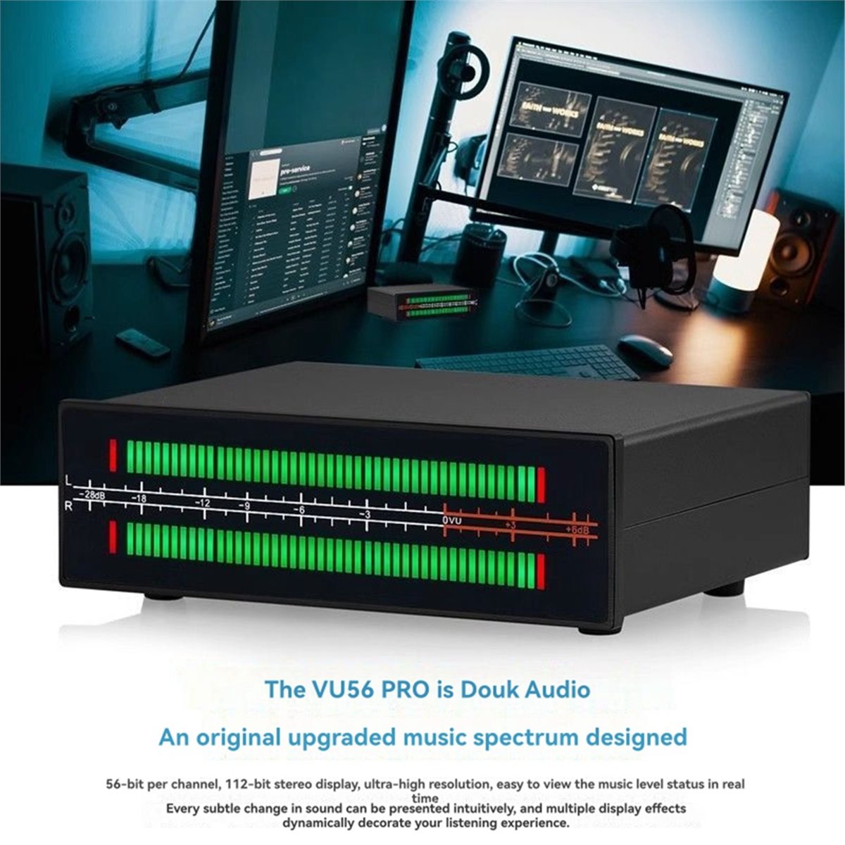 A40I VU56-PRO Dual Channel Mus - Audio Music Visualizer ulasan dan harga