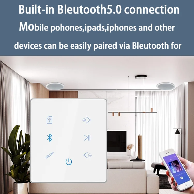 Bluetooth Wall Amplifier Home  - Audio Music System For Home ulasan dan harga
