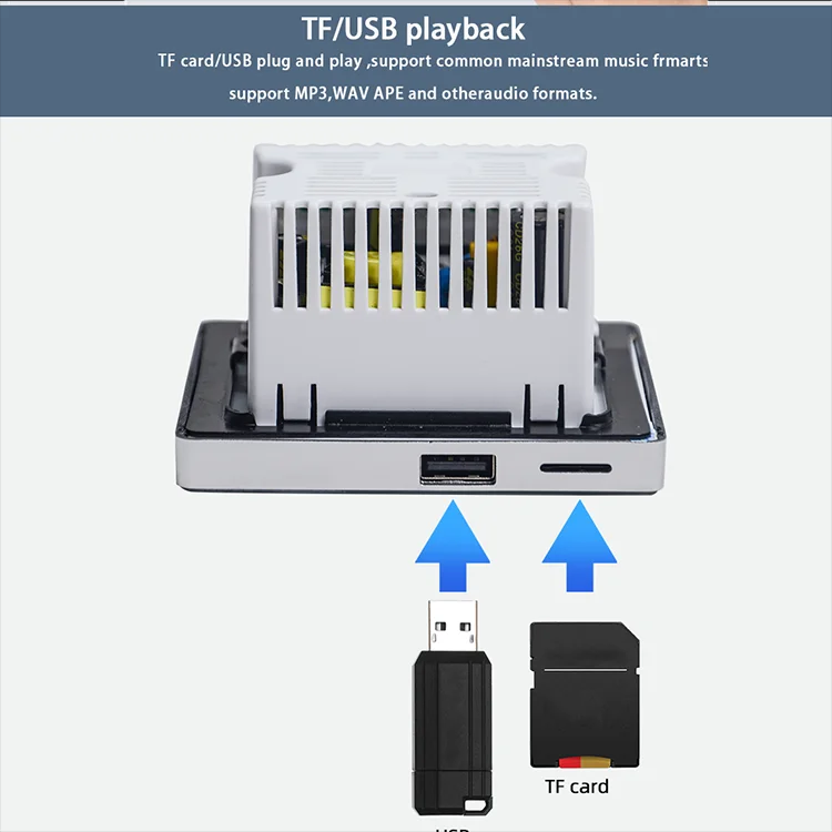 Bluetooth Wall Amplifier Home  - Audio Music System For Home ulasan dan harga