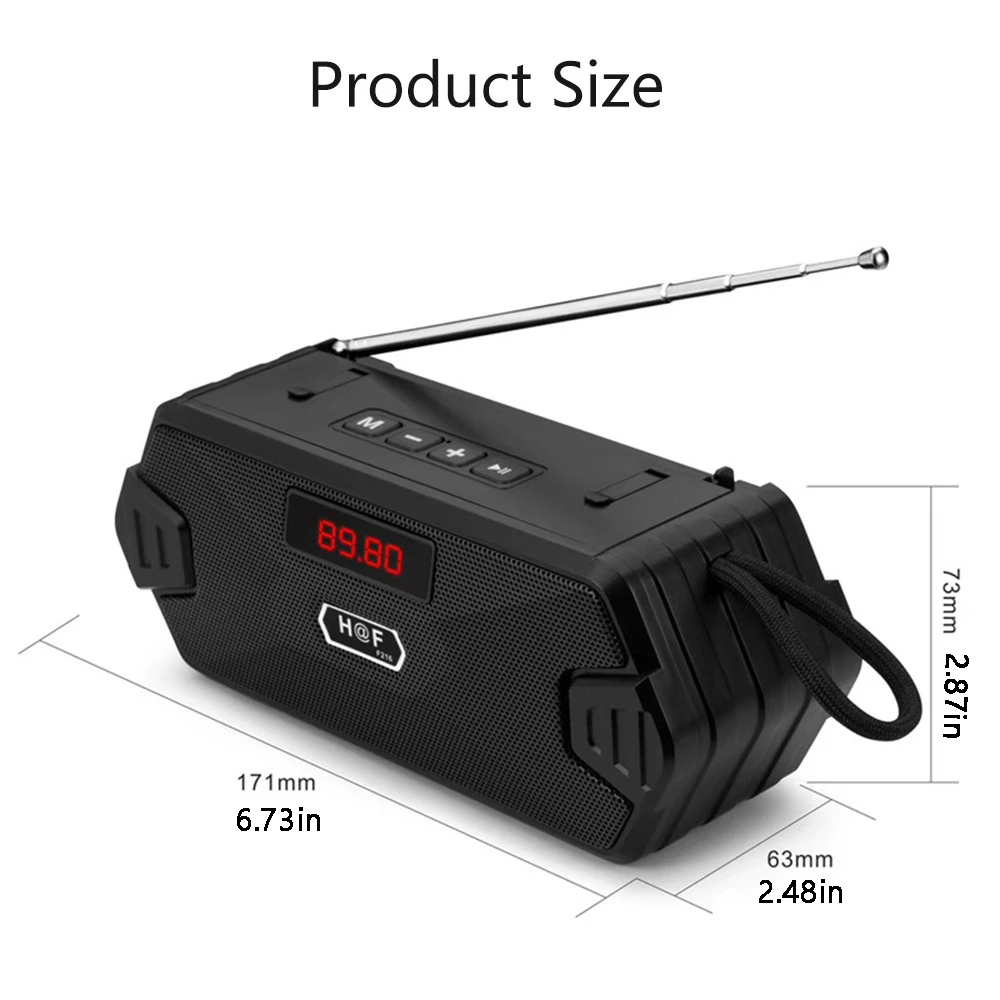 Bass Hifi Outdoor Portable Aux - Audio Music System For Home ulasan dan harga