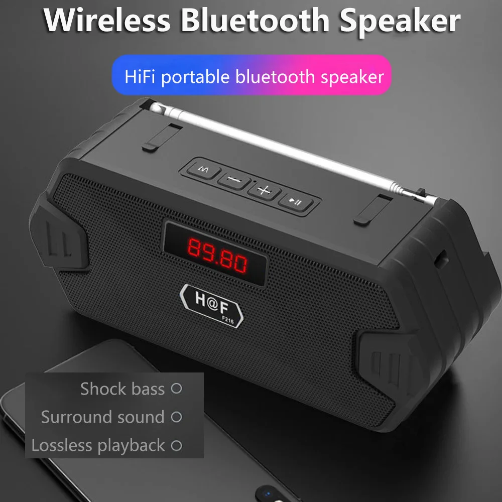 Bass Hifi Outdoor Portable Aux - Audio Music System For Home ulasan dan harga