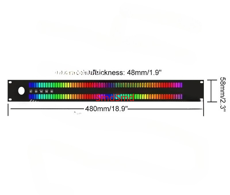 128-Light LED Music Spectrum D - Audio Music Visualizer ulasan dan harga