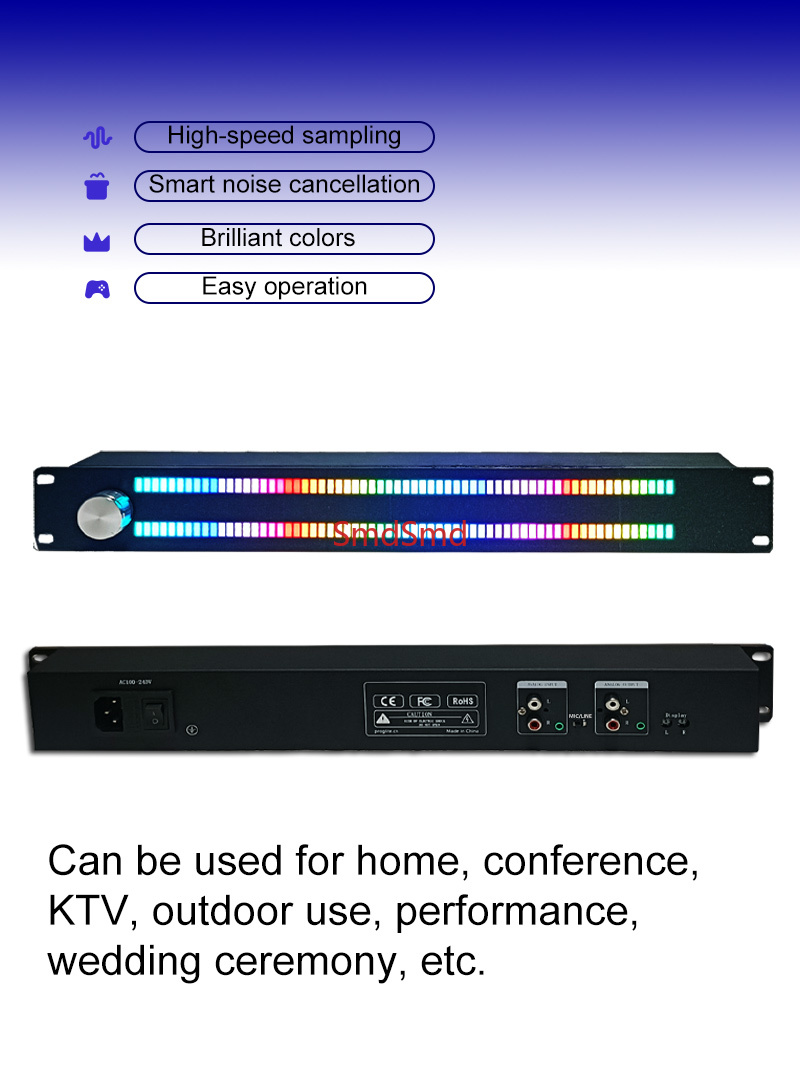 128-Light LED Music Spectrum D - Audio Music Visualizer ulasan dan harga